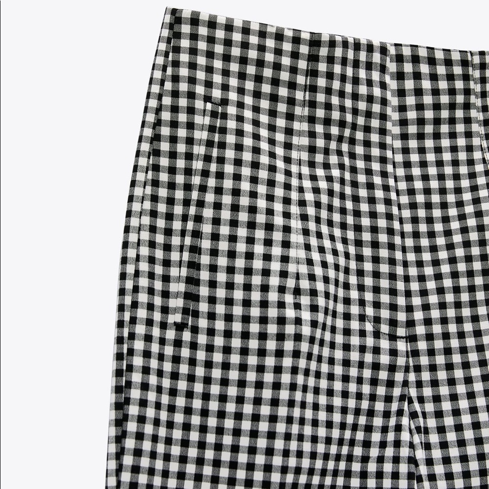 zara high-waisted gingham pant - Picture 2 of 5